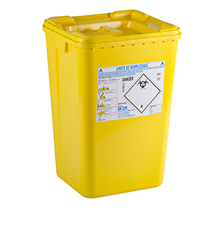 Container for biohazard waste