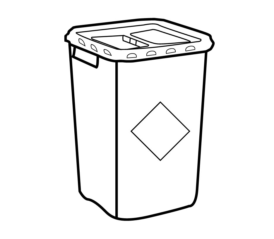 Behälter für biokontaminierte medizinische Materialien