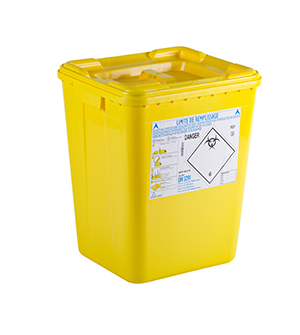 Container for biohazard waste
