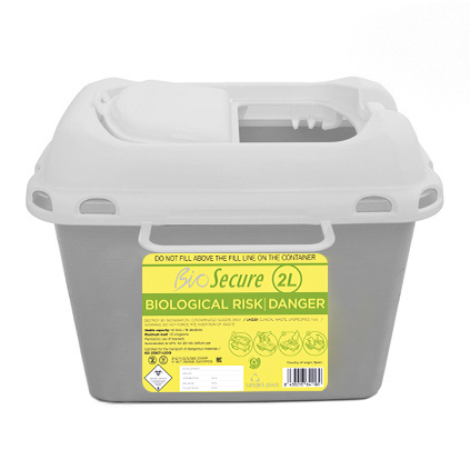 Container for clinical waste and sharps waste